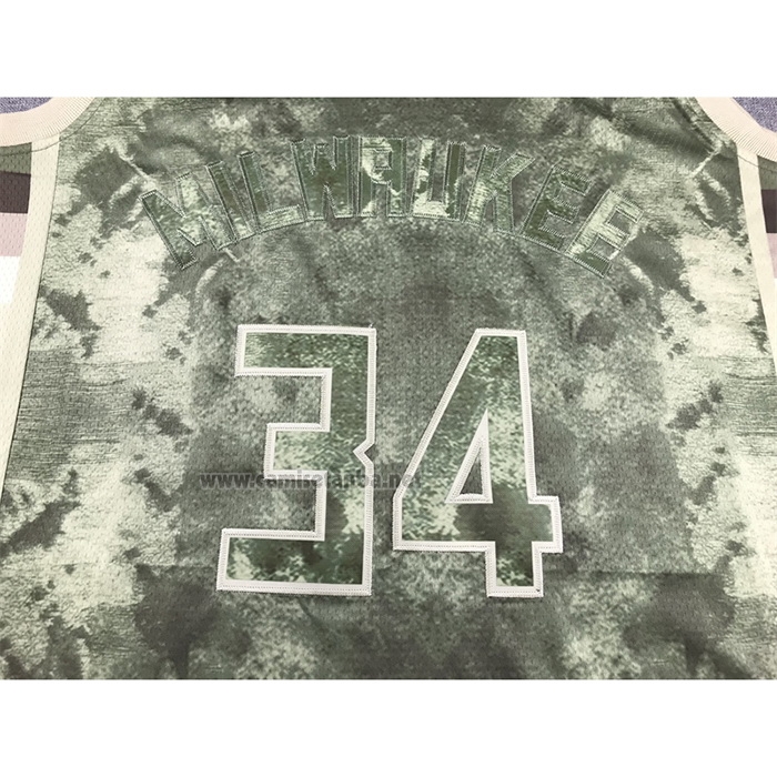 Camiseta Milwaukee Bucks Giannis Antetokounmpo NO 34 Select Series 2023 Marron